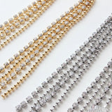 18k Bag Tassel Rhinestone Ball Chain Pendant DIY Earring Material Accessories