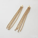 18k Bag Tassel Rhinestone Ball Chain Pendant DIY Earring Material Accessories
