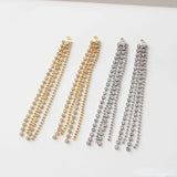 18k Bag Tassel Rhinestone Ball Chain Pendant DIY Earring Material Accessories