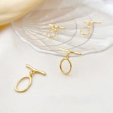 18k Love Oval OT Buckle Hand-made Jewelry Accessory Material