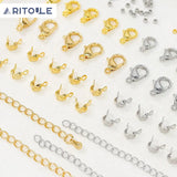 18k Gold-Plated Lobster Clasp Extension Chain for DIY Bracelet Necklace