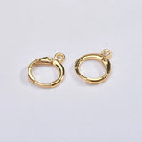 18k Plated Retro French Round Belt Hook Ring Hook for DIY Earrings