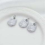 18k Wrapped Single Face Old Man Tag 11 * 14mm DIY Jewelry Accessories