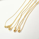 18k Electroplating Copper Bead Chain DIY Jewelry Material