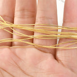 18k Electroplating Copper Bead Chain DIY Jewelry Material