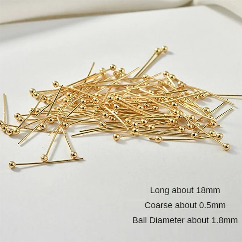 18k Color-Preserving Round Head Needle String Beads DIY Jewelry Materials