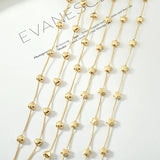 18k Plated Love Heart Peach Heart Star Chain DIY Necklace Bracelet Jewelry