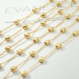 18k Plated Love Heart Peach Heart Star Chain DIY Necklace Bracelet Jewelry