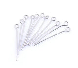 500Pcs Stainless Steel Eye Pins 0.7mm DIY Jewelry Making Gold/Silver 18-40mm