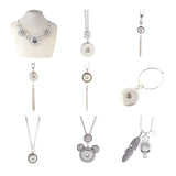 18mm 20mm Snap Button Necklace DIY Jewelry 5pcs/lot