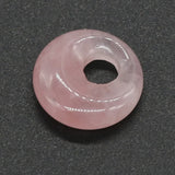 18mm Lucky Buckle Charms Rose Quartz Lapis Stone Pendants