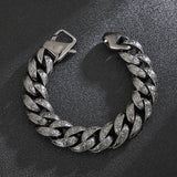 18mm Punk Link Chain Bracelet Stainless Steel Charm Pulseira Masculina