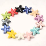 18mm Starfish Ceramic Beads for Jewelry Making