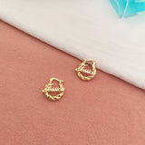 18mm Name Earrings for Children - Thick Fried Dough Twist Earrings