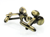 Fans Screw Propeller Copper Cufflinks M4380