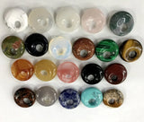 18mm Opal Stone Quartz Crystal Donut Beads Pendant DIY Jewelry Making