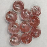 18mm Opal Stone Quartz Crystal Donut Beads Pendant DIY Jewelry Making