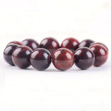 18mm Red Iddingsite Meteorite Bracelet Men Women Healing Gemstone