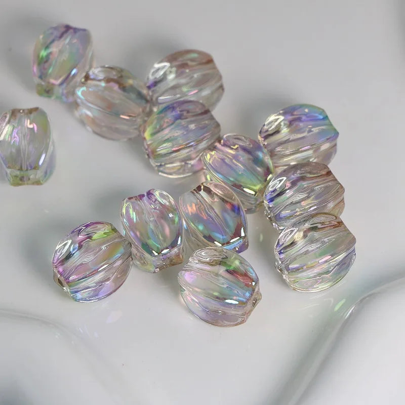 18mm Transparent AB Lantern Beads for Jewelry Making DIY Bracelet
