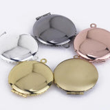 18mm Vintage Filigree Flower Photo Locket Pendant 10pcs
