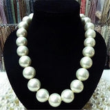 18mm Shell Pearl Necklace 18K Clasp 18inch