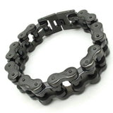 18mm Men's Motorcycle Chain Bracelet Stainless Steel