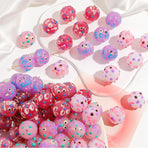 18mm Hand Painted Beaded Drip Oil Smudge BOO Beads DIY Accessories