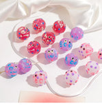 18mm Hand Painted Beaded Drip Oil Smudge BOO Beads DIY Accessories