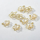 18mm Double Flower Shape Alloy Charms 40pcs/Lot - DIY Jewelry Accessory