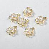 18mm Double Flower Shape Alloy Charms 40pcs/Lot - DIY Jewelry Accessory