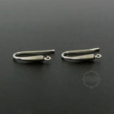925 Sterling Silver Earrings Hooks 18mm DIY Supplies