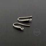 925 Sterling Silver Earrings Hooks 18mm DIY Supplies