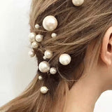 Wedding Tiara Pearl Hair Comb Hairpin Hair Fork U-shaped Hair Accessory