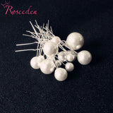 18pcs Pearls U Shaped Hairpins Wedding Hair Combs