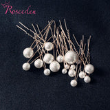18pcs Pearls U Shaped Hairpins Wedding Hair Combs