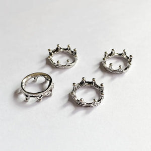 18pcs Crown Pendants for DIY Jewelry Making Women