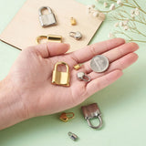 18pcs 304 Stainless Steel Heart Lock Charms for DIY Necklace Jewelry Making