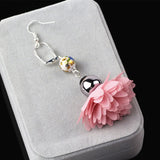 200Pcs Silver Plated French Earring Hooks With Beads Charms