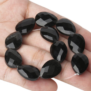 18x13mm Natural Stone Faceted Oval Spacer Beads for DIY Charm Necklace
