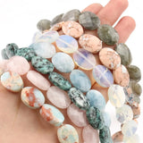 18x13mm Natural Stones Aquamarines Rose Quartzs Faceted Oval Loose Beads