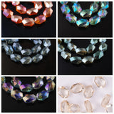 18x13mm Crystal Glass Prism Loose Beads for Jewelry Making