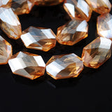 18x13mm Crystal Glass Prism Loose Beads for Jewelry Making