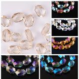 18x13mm Crystal Glass Prism Loose Beads for Jewelry Making