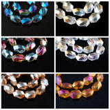 18x13mm Crystal Glass Prism Loose Beads for Jewelry Making