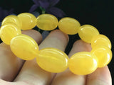 Natural Mexican Amber Beeswax Beads Bracelet 18x14mm