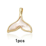 Whale Tail Pendant Charms 14K Plated DIY Jewelry Making Bracelets Necklaces
