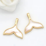 Whale Tail Pendant Charms 14K Plated DIY Jewelry Making Bracelets Necklaces