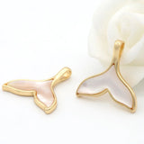 Whale Tail Pendant Charms 14K Plated DIY Jewelry Making Bracelets Necklaces