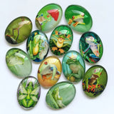 Mixed Pattern Glass Cabochons 20pcs for Jewelry TP-328