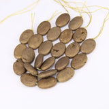 Natural Titanium Druzy Oval Beads Strand